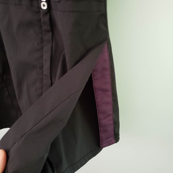 NOEL ASMAR - black and purple scrub tunic - Size XS - Picture 5 of 8